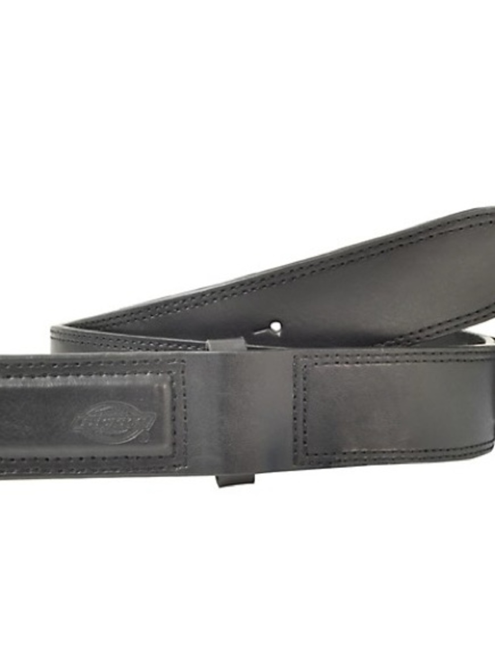 Dickies Black Leather Casual Waist Belt Size Small 30-32